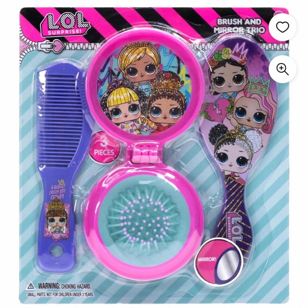 Lol Surprise 🎉License 3pcs Hair Brush Set